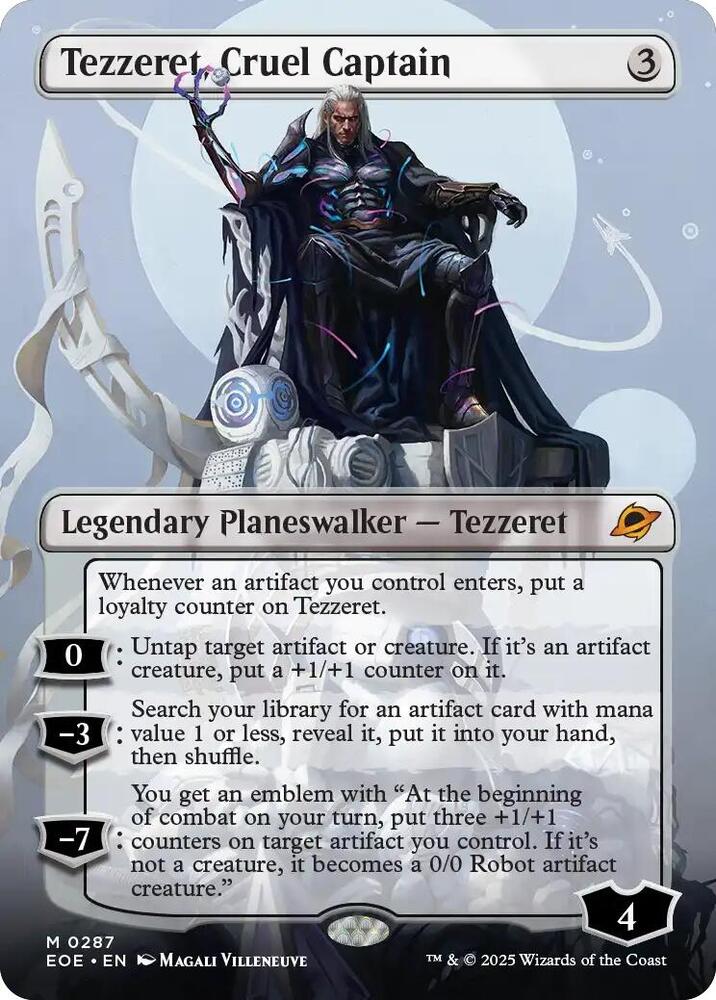 Tezzeret, Cruel Captain (Borderless) 287 card from Edge of Eternities