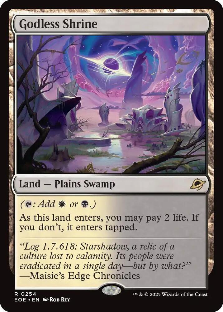 Godless Shrine 254 card from Edge of Eternities