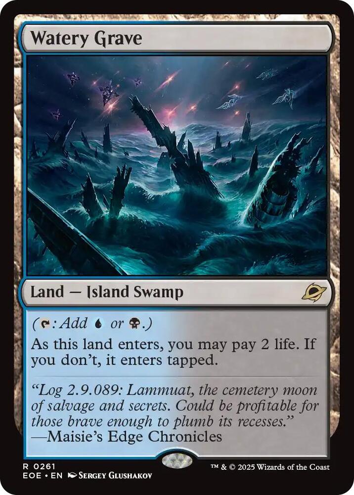 Watery Grave 261 card from Edge of Eternities