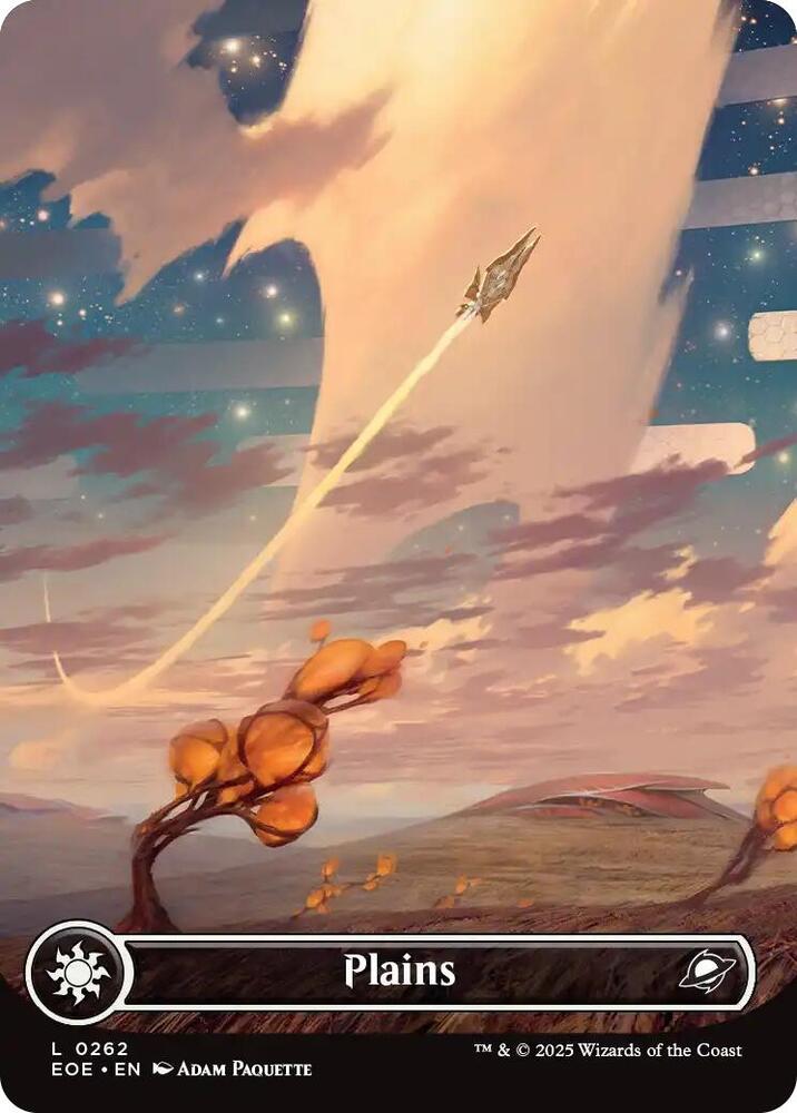 Plains (Borderless) 262 card from Edge of Eternities
