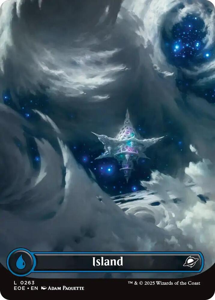 Island (Borderless) 263 card from Edge of Eternities