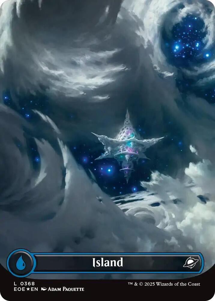 Island (Borderless) (Galaxy Foil) 368 card from Edge of Eternities