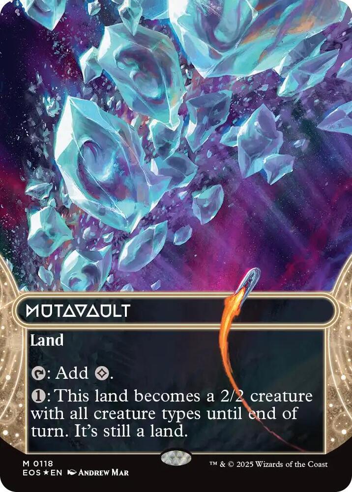 Mutavault (Borderless) (Galaxy Foil) 118 card from Edge of Eternities: Stellar Sights