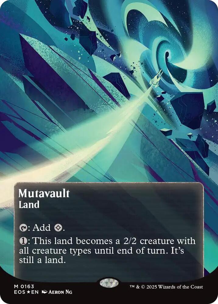 Mutavault (Borderless) (Galaxy Foil) 163 card from Edge of Eternities: Stellar Sights