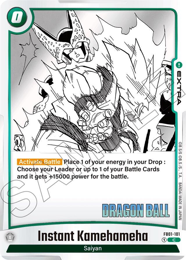 Instant Kamehameha FB01-101 card from Manga Booster 01