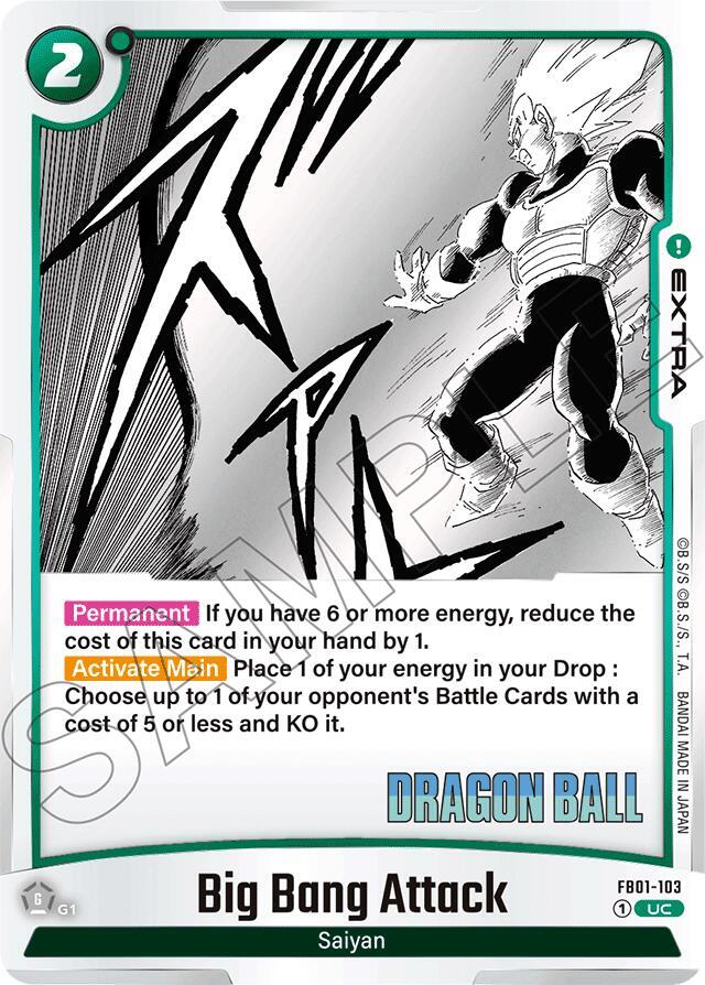 Big Bang Attack FB01-103 card from Manga Booster 01