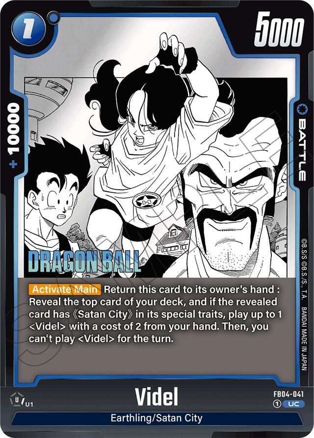 Videl FB04-041 card from Manga Booster 01