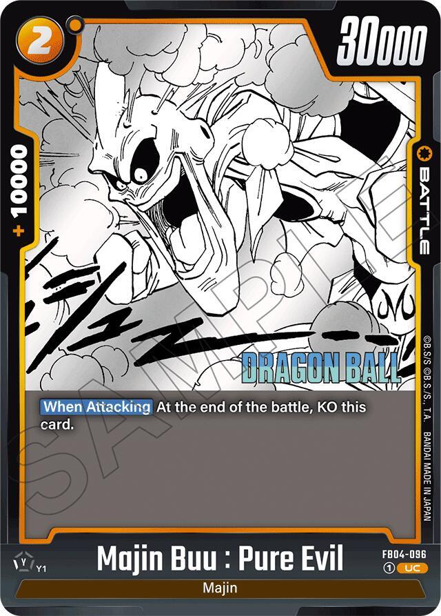 Majin Buu : Pure Evil FB04-096 card from Manga Booster 01