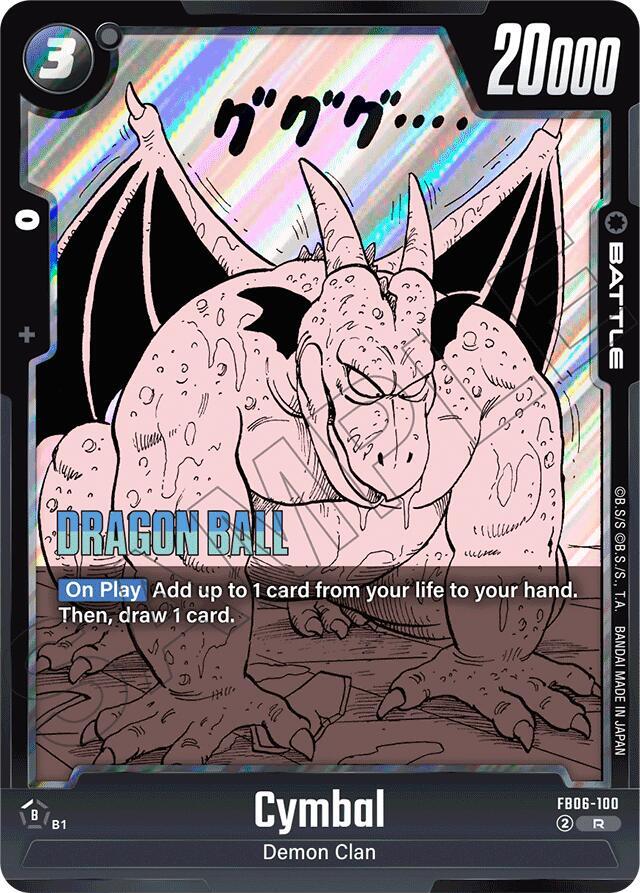 Cymbal FB06-100 card from Manga Booster 01