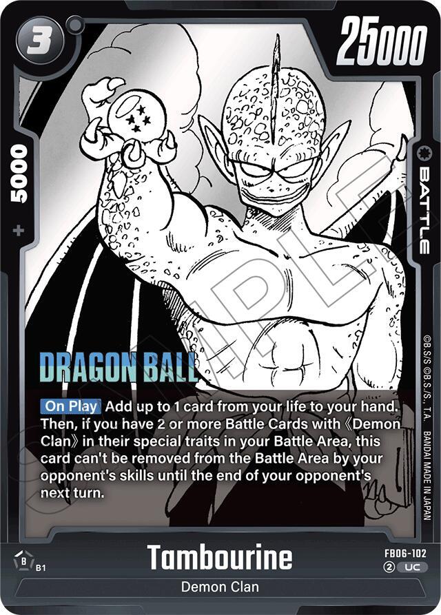 Tambourine FB06-102 card from Manga Booster 01