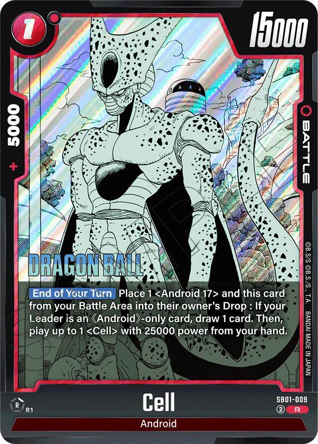 Cell SB01-009 card from Manga Booster 01