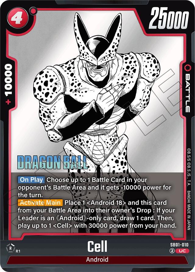 Cell SB01-010 card from Manga Booster 01