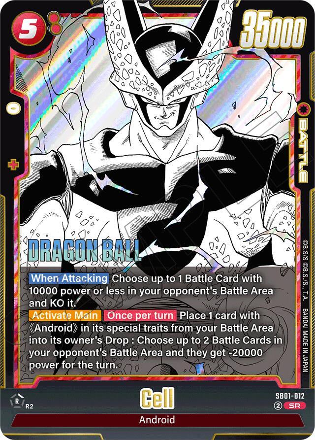 Cell SB01-012 card from Manga Booster 01