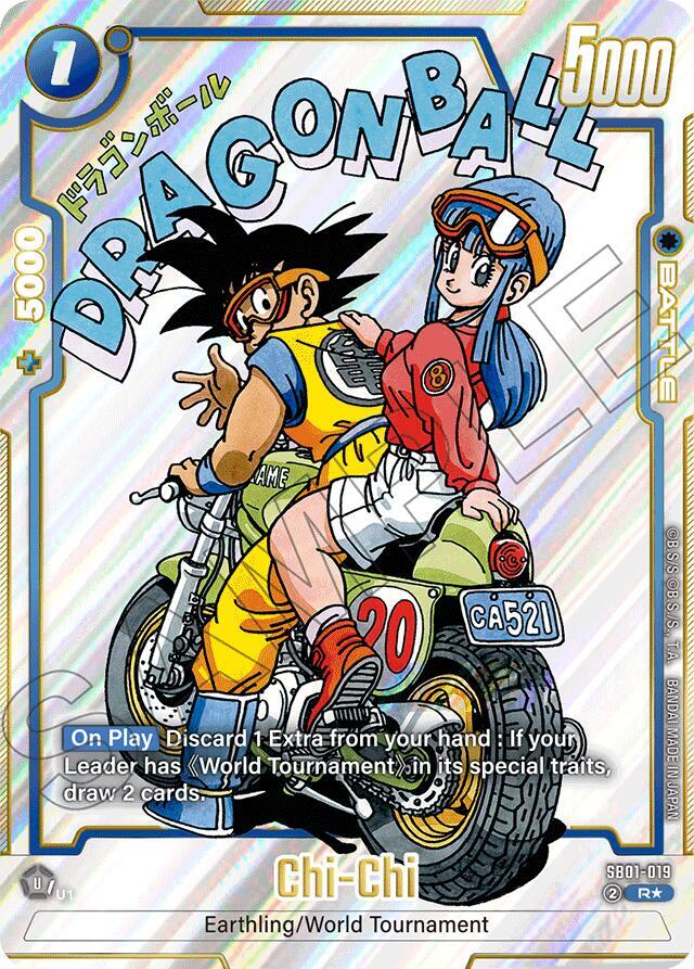 Chi-Chi (Alternate Art) SB01-019 card from Manga Booster 01