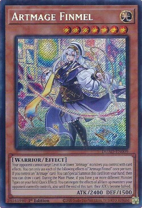 Artmage Finmel DUAD-EN009 card from Duelist's Advance
