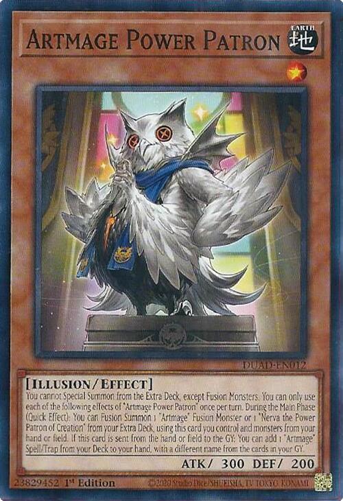 Artmage Power Patron DUAD-EN012 card from Duelist's Advance