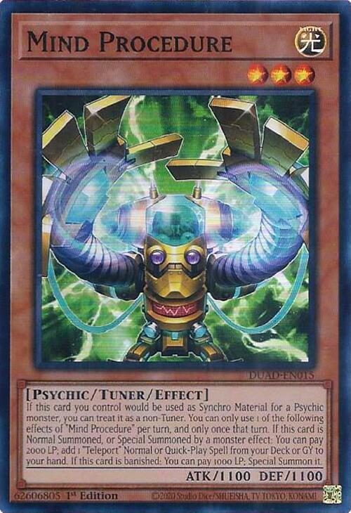 Mind Procedure DUAD-EN015 card from Duelist's Advance