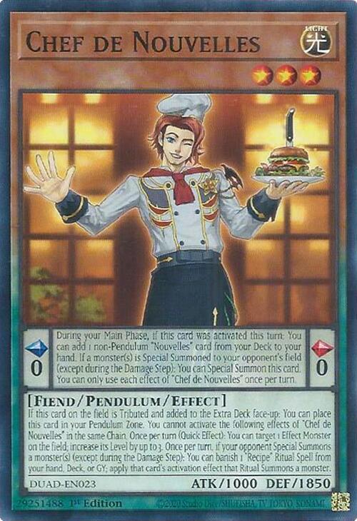 Chef de Nouvelles DUAD-EN023 card from Duelist's Advance