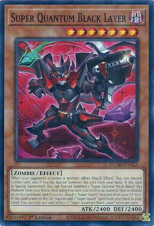 Super Quantum Black Layer DUAD-EN025 card from Duelist's Advance