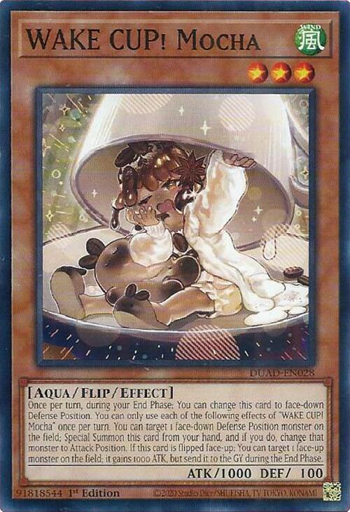 WAKE CUP! Mocha DUAD-EN028 card from Duelist's Advance