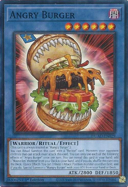 Angry Burger DUAD-EN029 card from Duelist's Advance