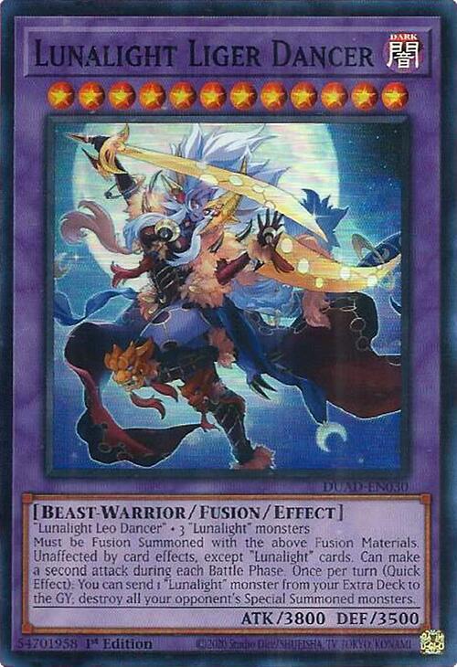 Lunalight Liger Dancer DUAD-EN030 card from Duelist's Advance