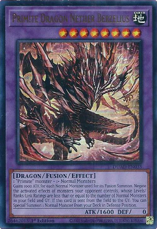 Primite Dragon Nether Berzelius DUAD-EN035 card from Duelist's Advance