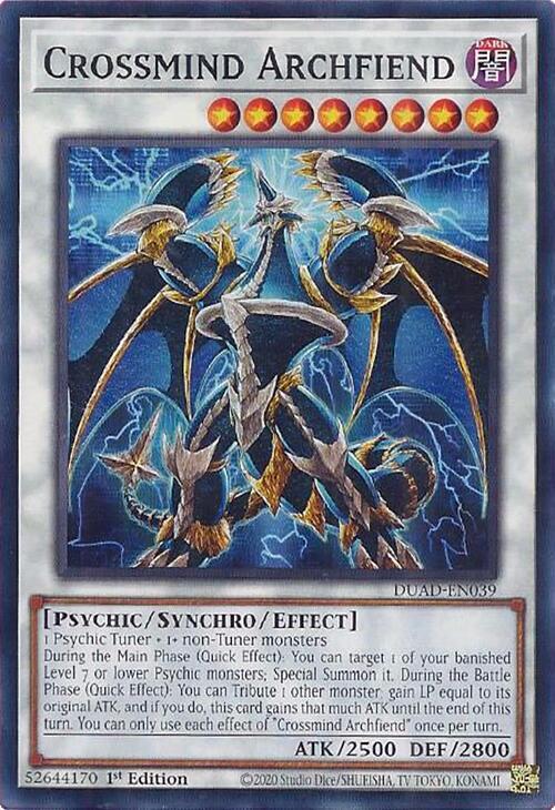 Crossmind Archfiend DUAD-EN039 card from Duelist's Advance
