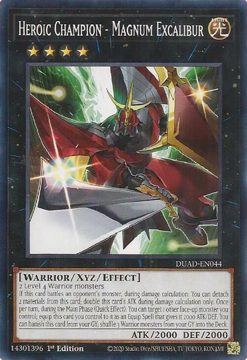 Heroic Champion - Magnum Excalibur DUAD-EN044 card from Duelist's Advance