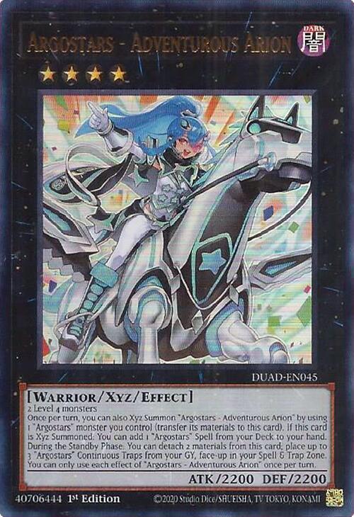 Argostars - Adventurous Arion DUAD-EN045 card from Duelist's Advance
