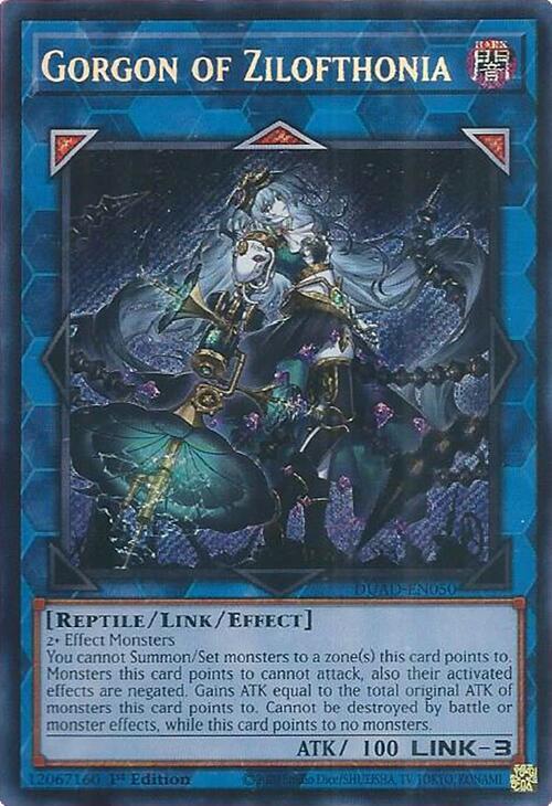 Gorgon of Zilofthonia DUAD-EN050 card from Duelist's Advance