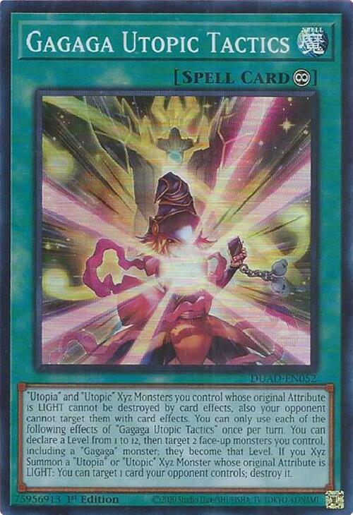 Gagaga Utopic Tactics DUAD-EN052 card from Duelist's Advance