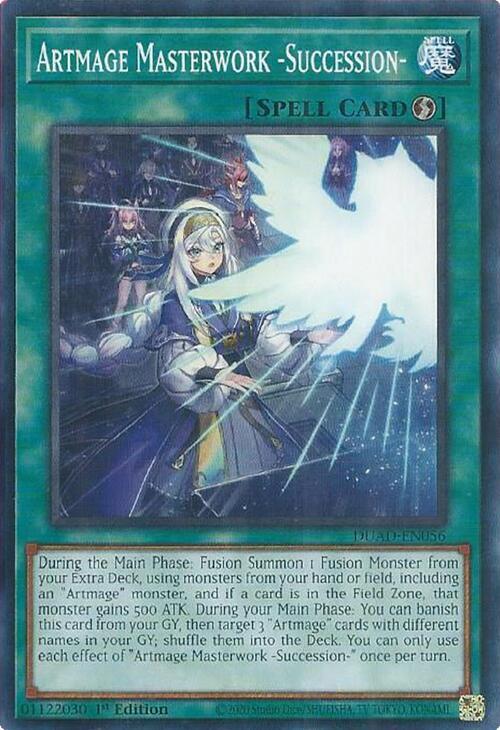 Artmage Masterwork -Succession- DUAD-EN056 card from Duelist's Advance