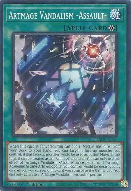 Artmage Vandalism -Assault- DUAD-EN057 card from Duelist's Advance