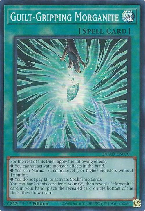Guilt-Gripping Morganite DUAD-EN070 card from Duelist's Advance