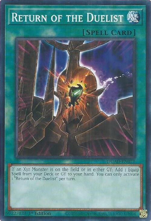Return of the Duelist (card) DUAD-EN071 card from Duelist's Advance