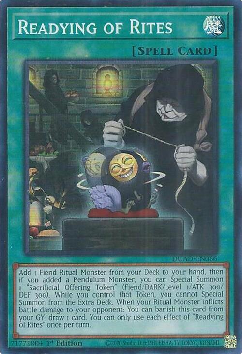 Readying of Rites DUAD-EN086 card from Duelist's Advance