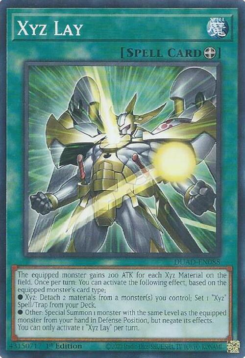 Xyz Lay DUAD-EN088 card from Duelist's Advance