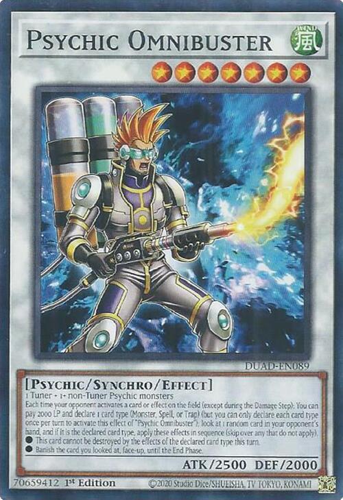 Psychic Omnibuster DUAD-EN089 card from Duelist's Advance