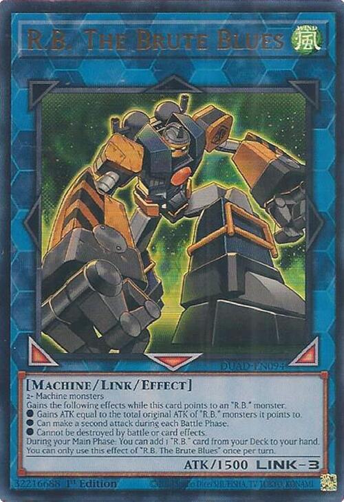 R.B. The Brute Blues DUAD-EN094 card from Duelist's Advance