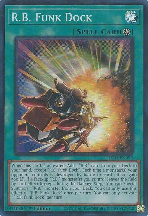 R.B. Funk Dock DUAD-EN095 card from Duelist's Advance