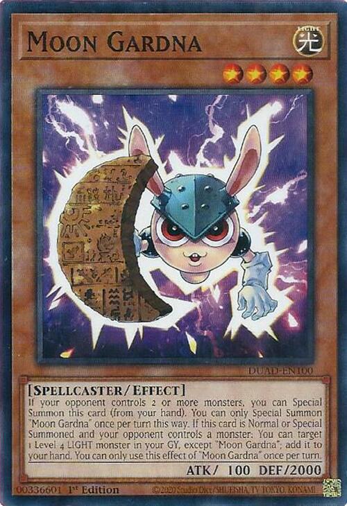 Moon Gardna DUAD-EN100 card from Duelist's Advance