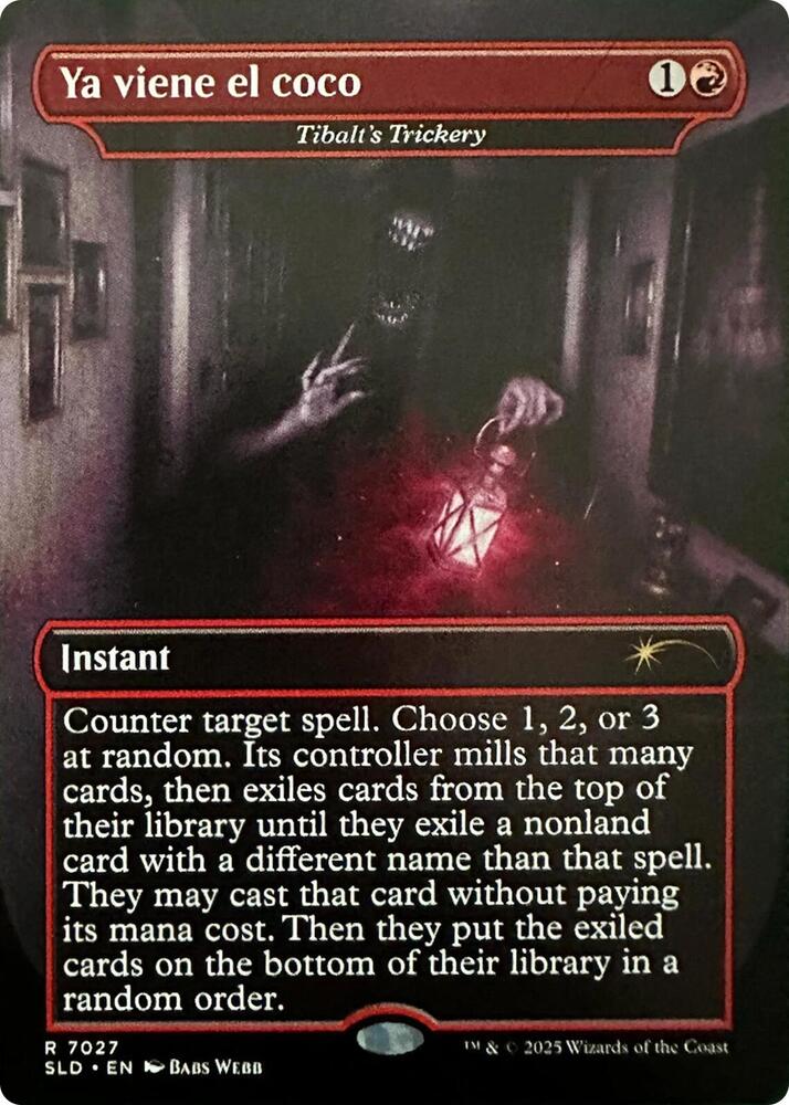 Ya viene el coco - Tibalt's Trickery 7027 card from Secret Lair Drop Series