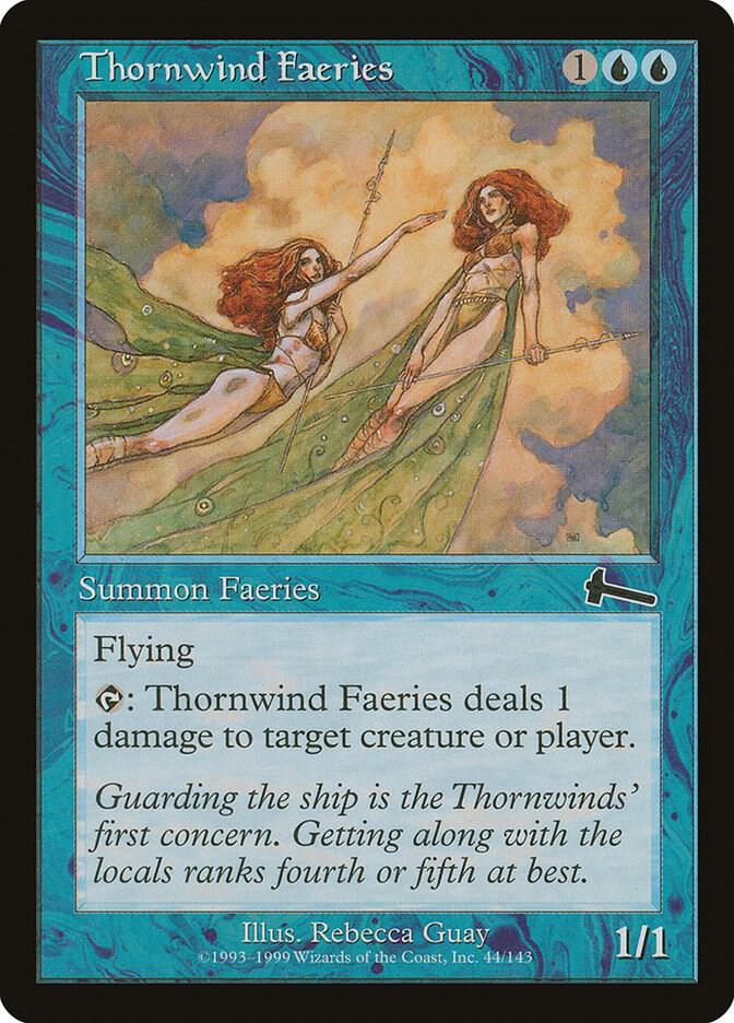 Thornwind Faeries 44 card from Urza's Legacy