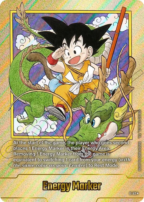 Energy Marker (Gold) E-42 card from Fusion World Energy Markers