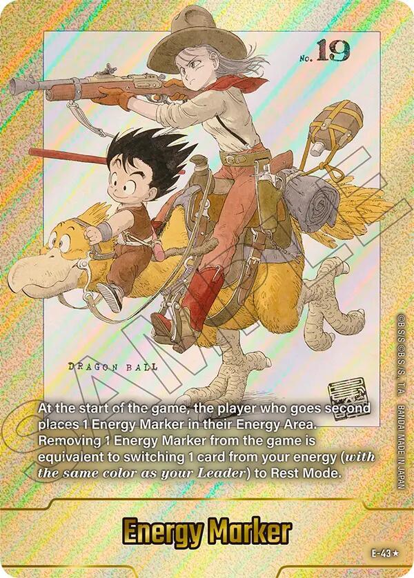 Energy Marker (Gold) E-43 card from Fusion World Energy Markers