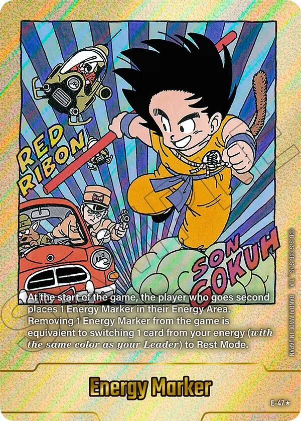 Energy Marker (Gold) E-47 card from Fusion World Energy Markers