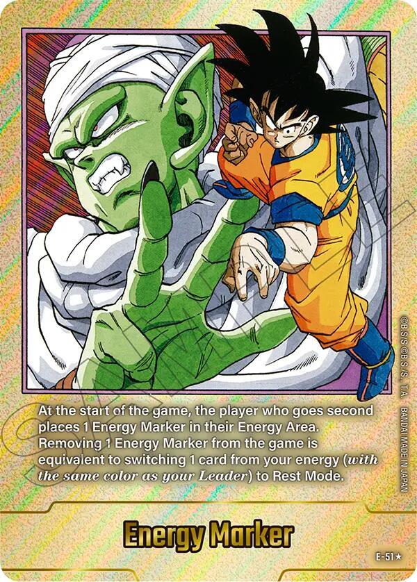 Energy Marker (Gold) E-51 card from Fusion World Energy Markers