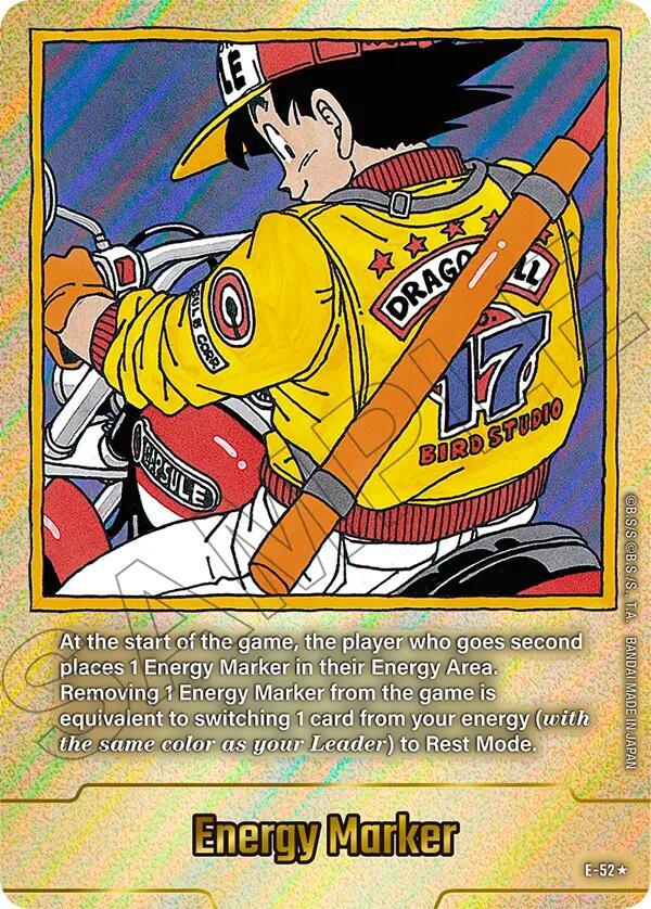 Energy Marker (Gold) E-52 card from Fusion World Energy Markers