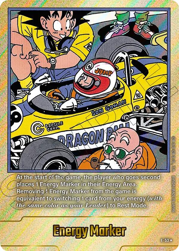 Energy Marker (Gold) E-53 card from Fusion World Energy Markers